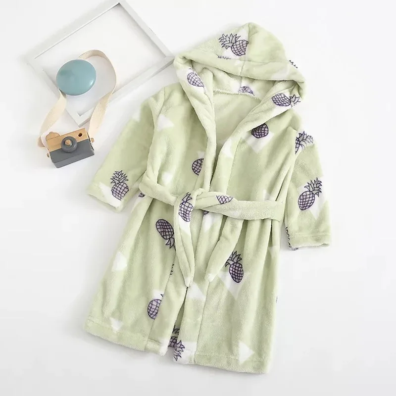LZH/2021 Комплект для мальчиков на осень-зиму одежда сна Мягкий банный халат Удобная