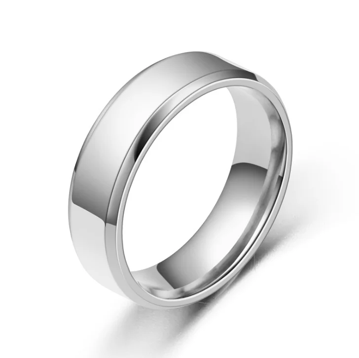 Мужской набор колец из титановой стали с черным покрытием кольцо золотистого