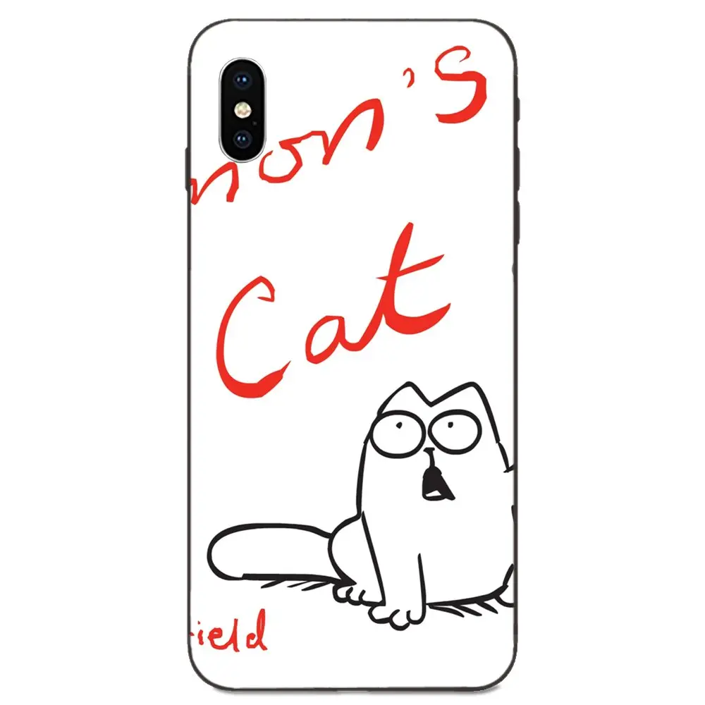 Милый Simons Cat Чехол для телефона чехол Xiaomi Redmi Note 3 3S 4 4A 4X5 5A 6 6A 7 7A K20 Plus Pro S2 Y2