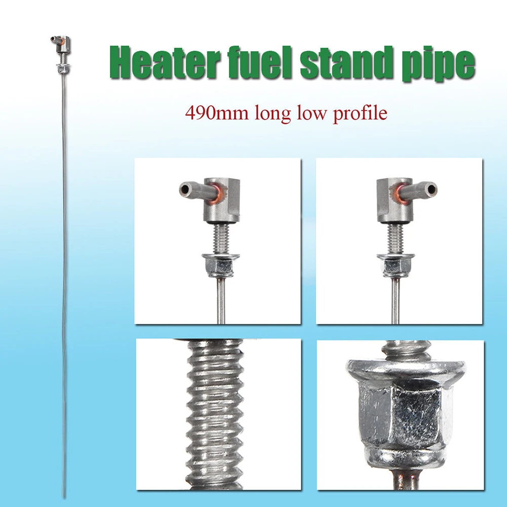 490mm Part Pick Up Parking Heater Fuel Stand Pipe Installation Car Low Profile Long Metal Accessories Vehicle For Eberspacher | Автомобили