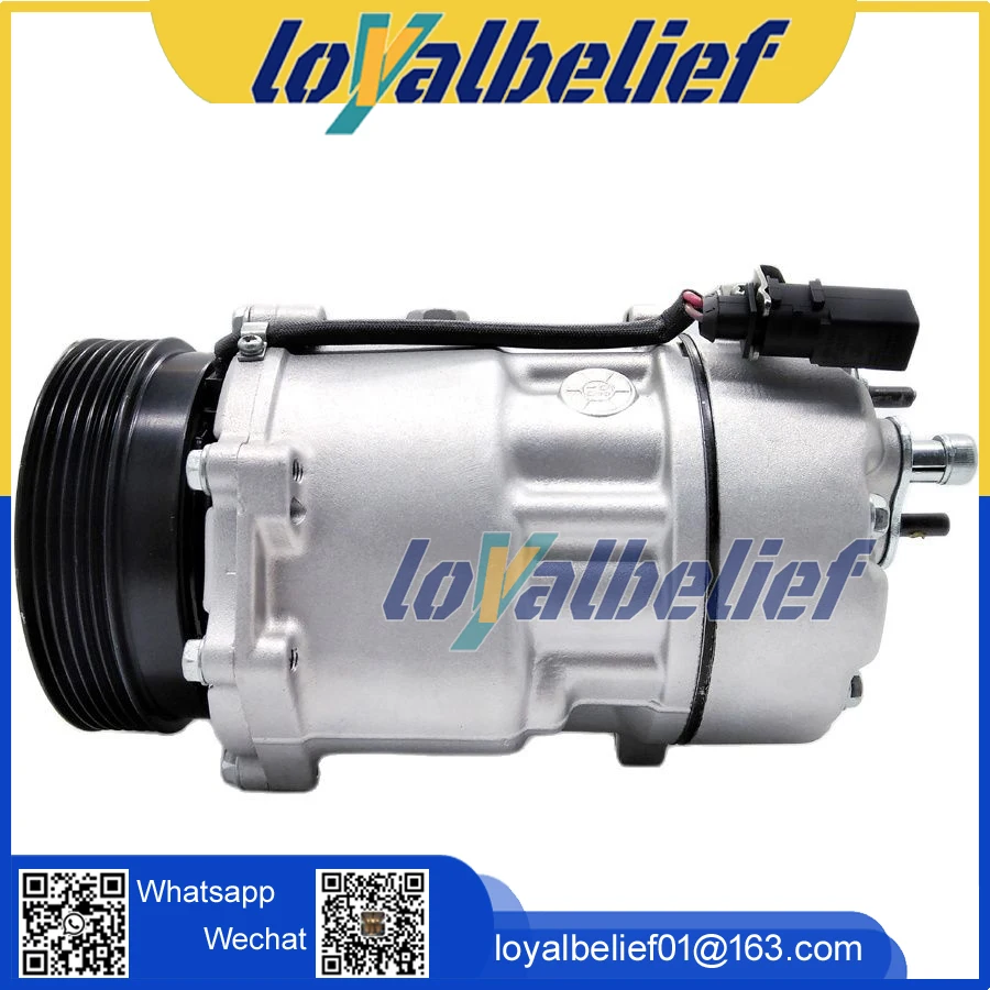 Автомобильный Компрессор кондиционера Sanden SD7V16 для SEAT LEON TOLEDO SKODA OCTAVIA 1996-2010 1J0820803A