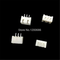 100 piece xh 2 54 3 pin connector plug male connector