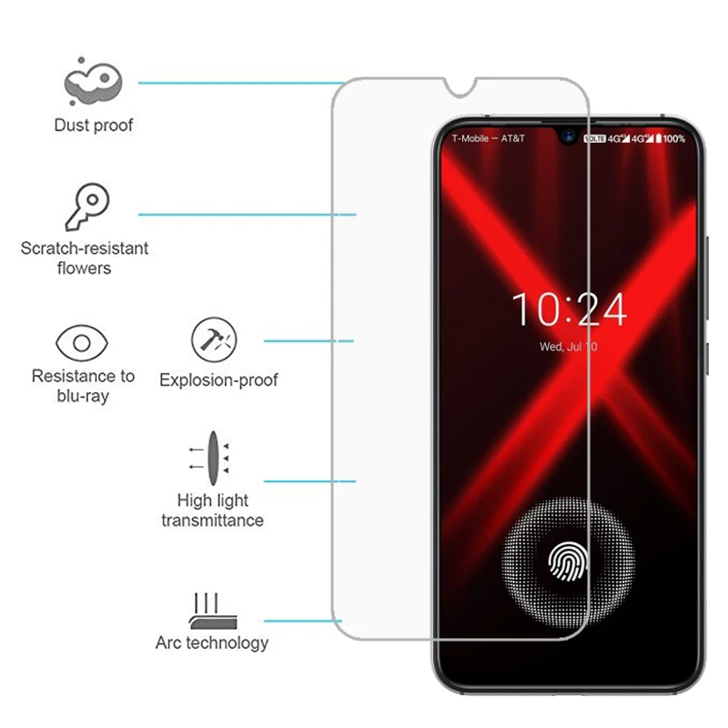 Смартфон UMIDIGI Power экран 6 3 дюйма стеклянная защита мобильного телефона|Защитные стёкла и плёнки для