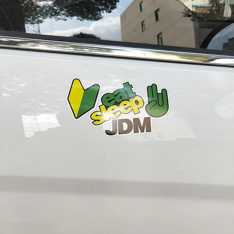 YJZT, 13,1 см* 7,1 см, модная, есть сон, JDM, Спортивная, автомобильная наклейка, наклейка, ПВХ, водонепроницаемая, 13-0256