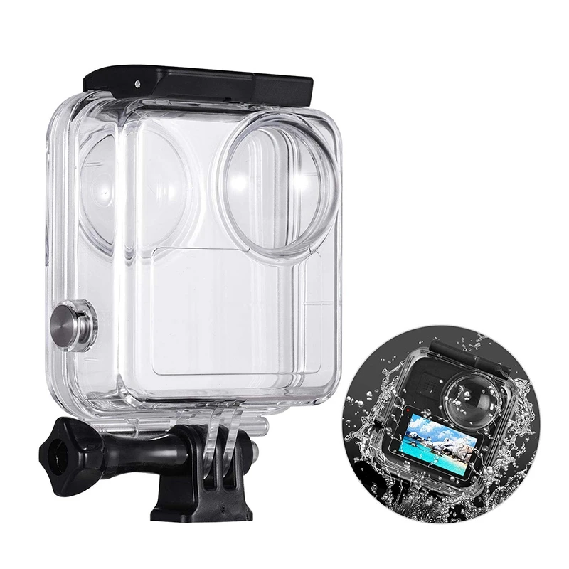 Скидка Водонепроницаемый чехол Andoer для экшн-камеры GoPro Max, прозрачный защитный чехол для подводной съемки до 40 м