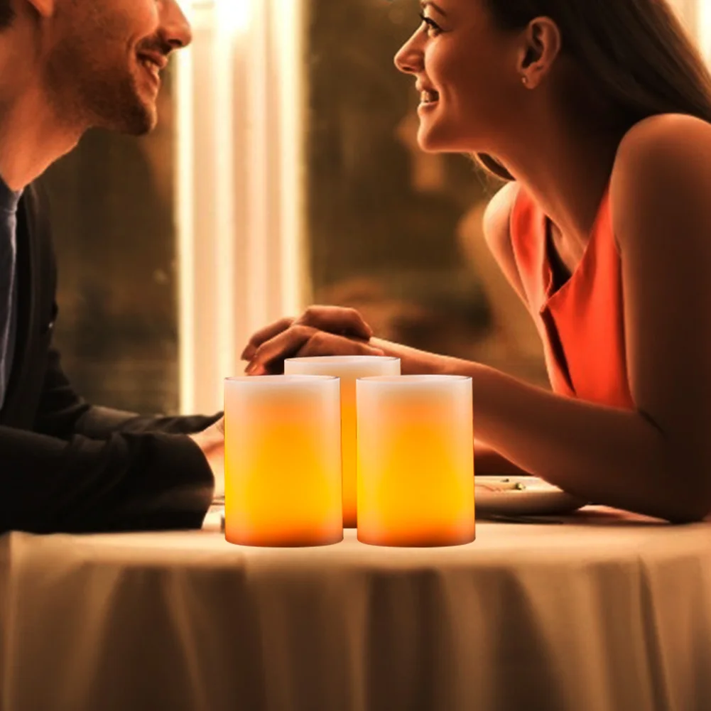 

6pcs Flameless Candle Lights Paraffin Realistic Dancing Flame Creative Electric LED Candle Lamp with Remote Control for Holiday