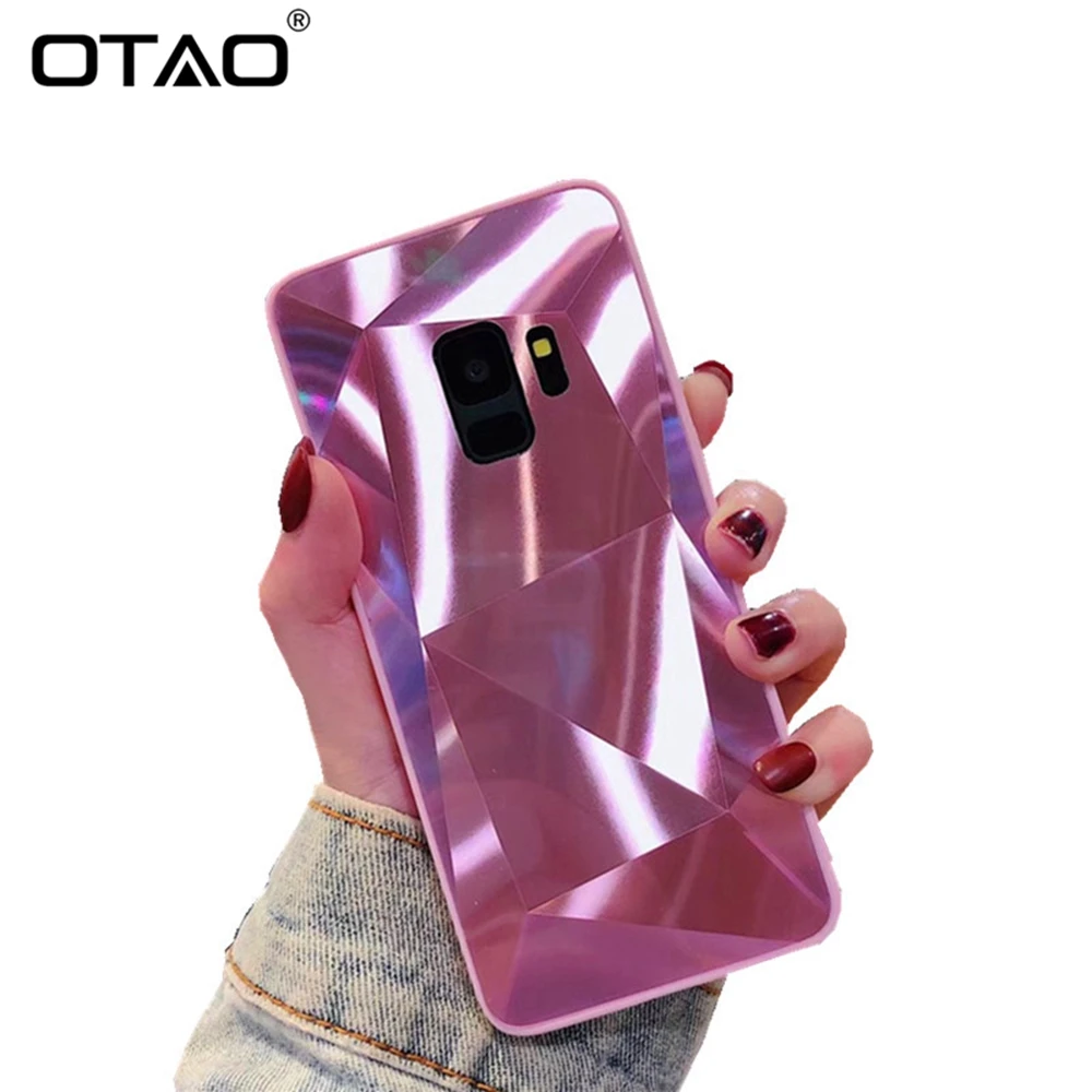 Чехол для Samsung Galaxy S9 S8 S10 Plus Note 8 9 10 Pro модный зеркальный чехол со стразами A50 A70 A80 M30 A7