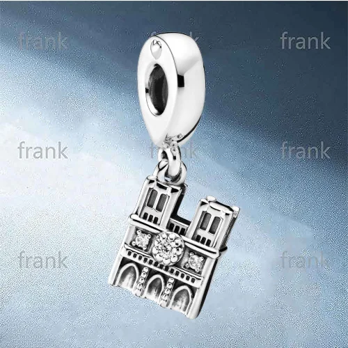 

Sterling Silver 925 Classic Retro Notre Dame Religious Pendant Jewelry Making DIY Handmade Jewelry Gifts 798257CZ