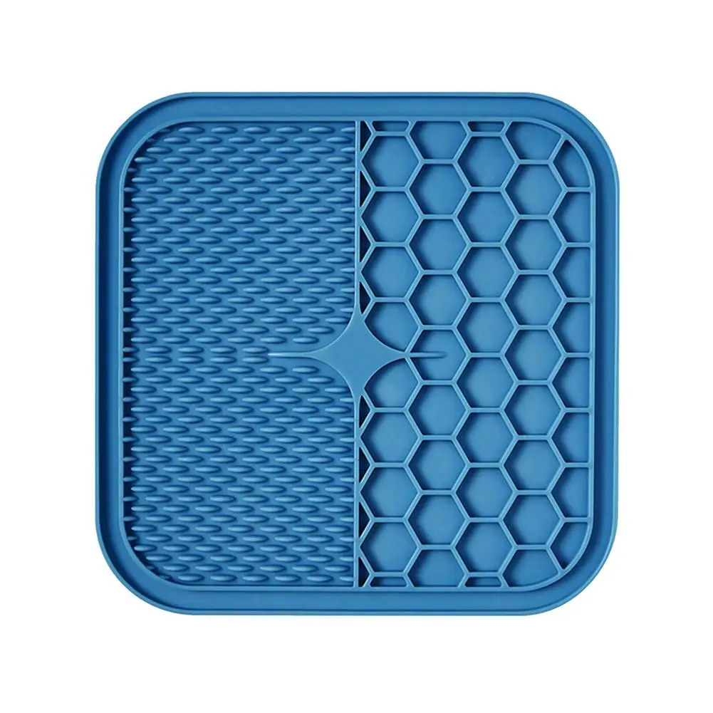 

Dog Lick Pad - Durable Silicone Licking Mat With 48 Suction Cups Peanut Butter Slow Feeder For Anxiety Relief Bathing Trainin