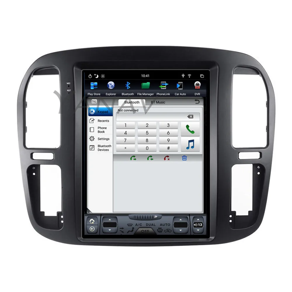 Автомагнитола для LEXUS LX470 2004-2006 Toyota Land Cruiser LC100 Tesla Android экран GPS-навигатор приемник