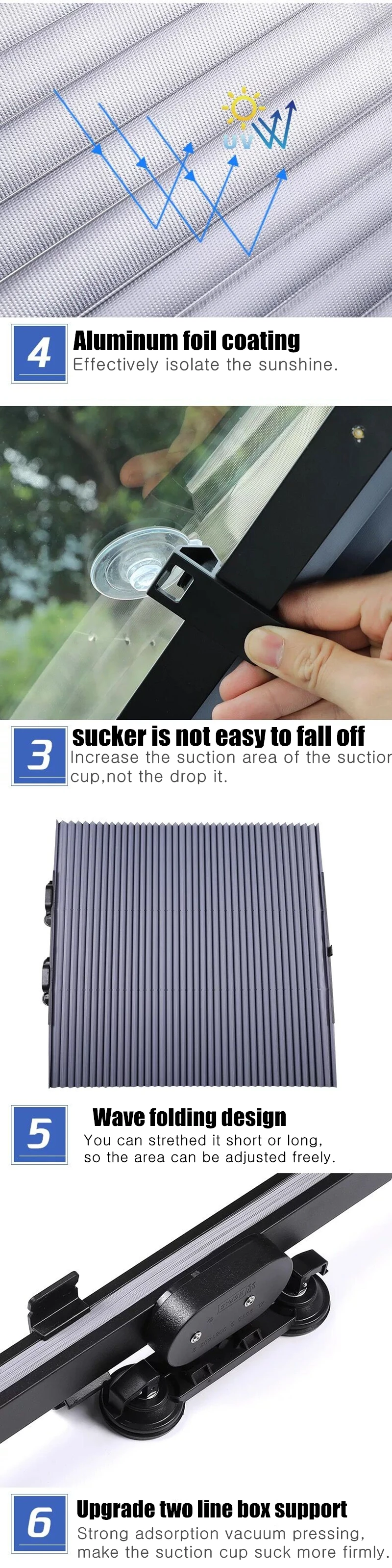 Carcardo Retractable Car Sunshade Car Window Shade Windshield Sunshade Car Front Window Sunshade Car Sun Shades For Windshield