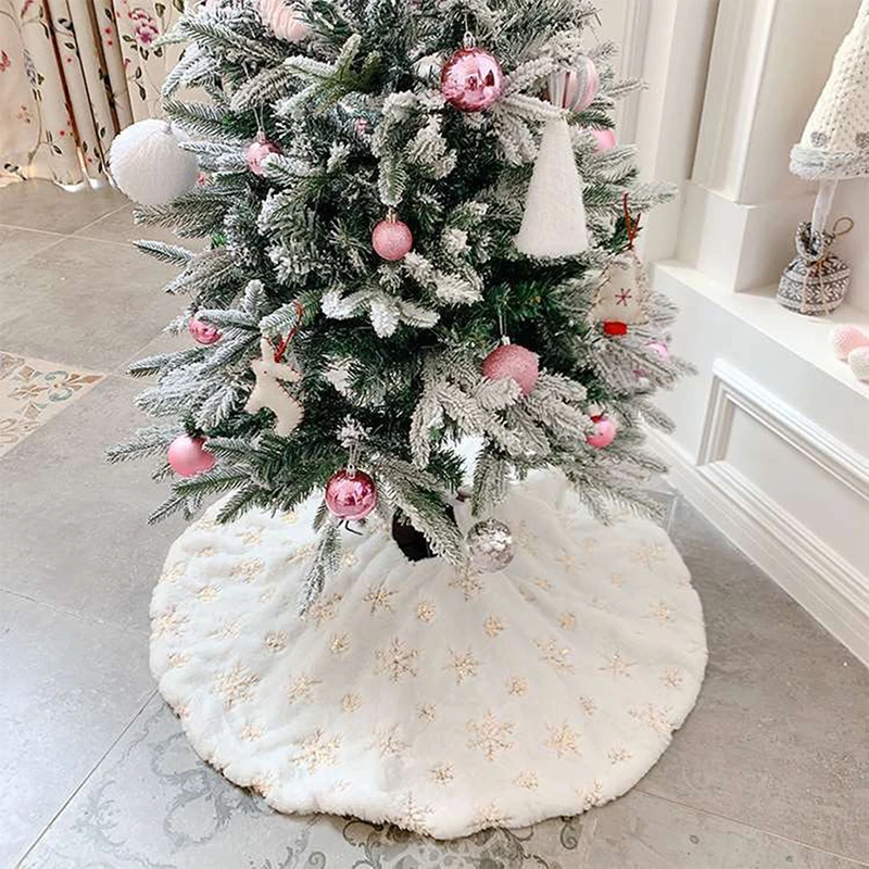 

Christmas Tree Skirt Christmas Tree Foot Carpet Tree Skirt Mat Under The Tree Christmas Decorations For Home Snowflak