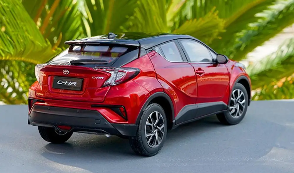 1/18 весы Toyota C-HR CHR красный/черный литье под давлением автомобиля модельные игрушки, коллекционные подарок NIB