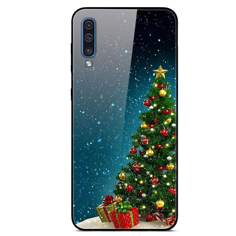 32 Для samsung A70 чехол закаленное Стекло жесткая накладка на заднюю панель для samsung Galaxy A30S A50S A10S чехол для телефона бампер A10 A20 A30 A40 A50 70 - Цвет: 32