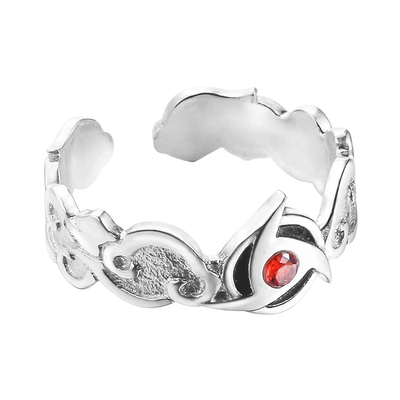 Аниме Наруто Учиха Итачи 925 Серебряное кольцо калейдоскоп глаз циркония Косплей