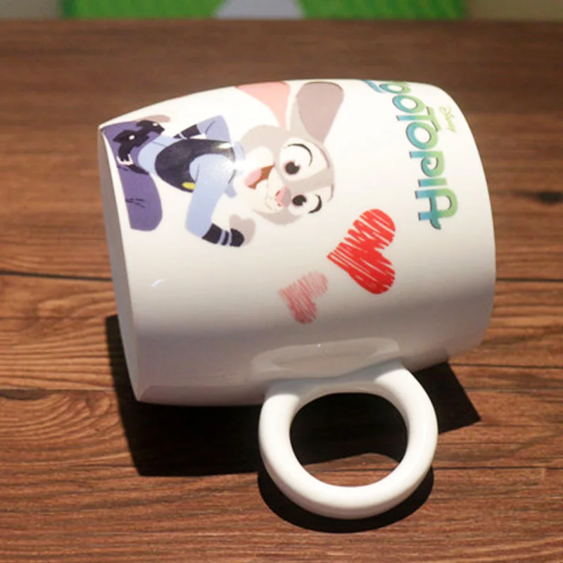 400 мл Zootopia Police Rabbit fox керамическая кружка молочная модная кофейная чашка для воды