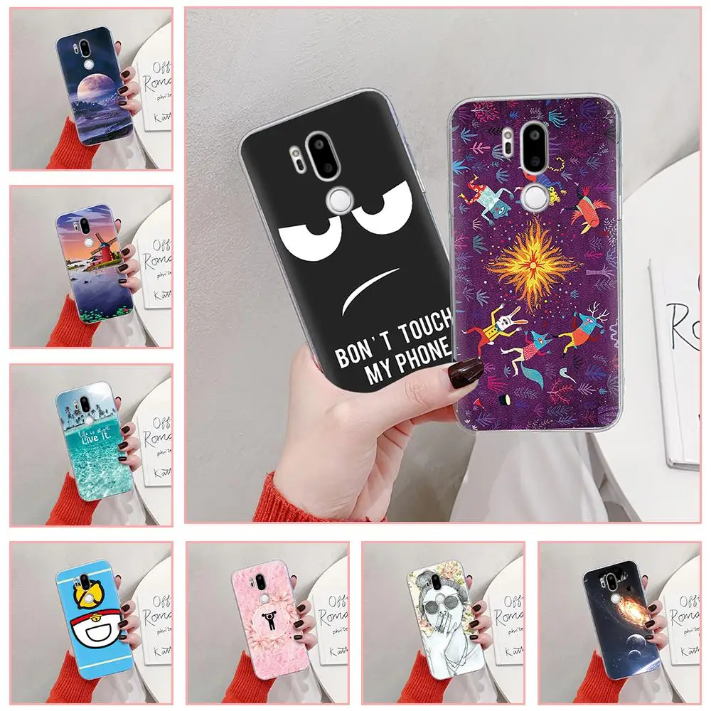 Задняя крышка для женщин чехол телефона LG G7 водонепроницаемый силиконовый