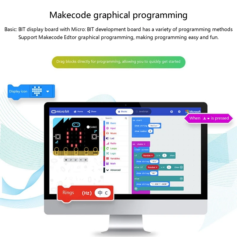 Плата расширения для Micro:Bit плата адаптера GPIO программирование питона DIY