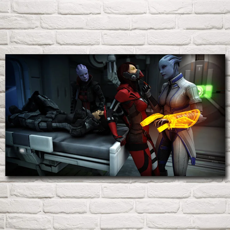 Mass Effect 2 3 4 съемка экшен игра постеры и принты Спальня Гостиная художественная