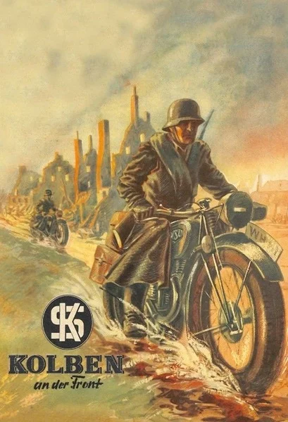 

Deutsche Kradmelder Wehrmacht Blechschild Schild gewlbt Tin Sign
