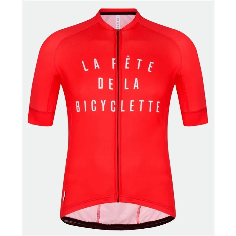 jersey Lafete dela bicyclette velo, велосипедный костюм,, Майо для велосипеда, Джерси, летний комплект одежды, топы, одежда, рубашки, camiseta ciclismo - Цвет: jersey