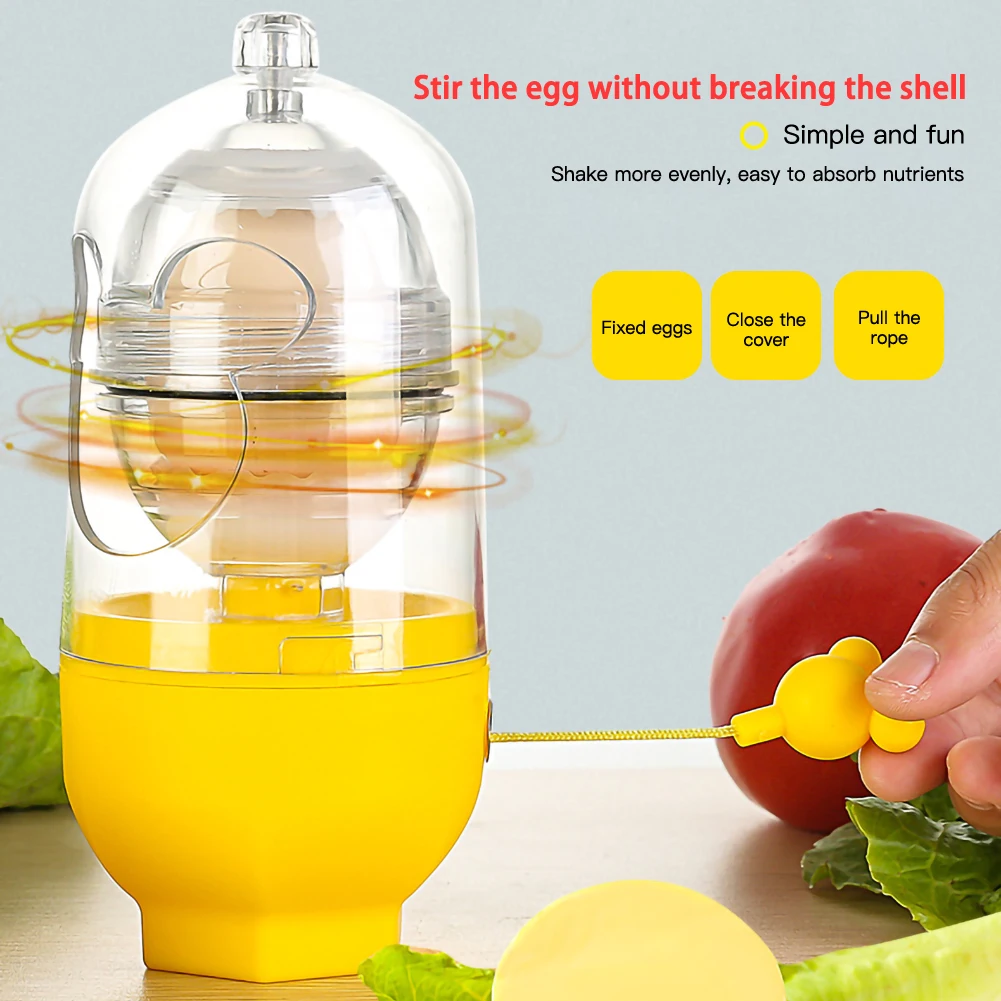 

Eggs Mixing Maker Manual Blender Egg Stirring Golden Eggs Puller Utensils Shaker Multi-cutter Household Slicer Kitchen Gadget