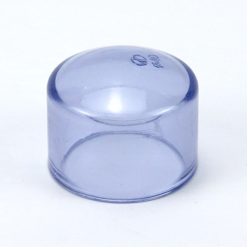 Прозрачная ПВХ Труба Торцевая крышка аквариума для садовые соединители воды