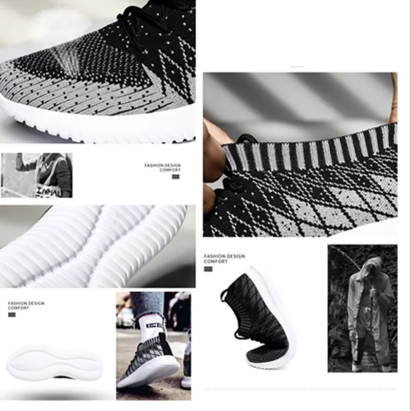 Мужские кроссовки на шнуровке дышащий материал супер светильник повседневная