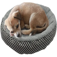 warm cat bed house round bed fodable dog sleeping mat pad nest kennel pet cushion puppy nest shell hiding burger bun for winter