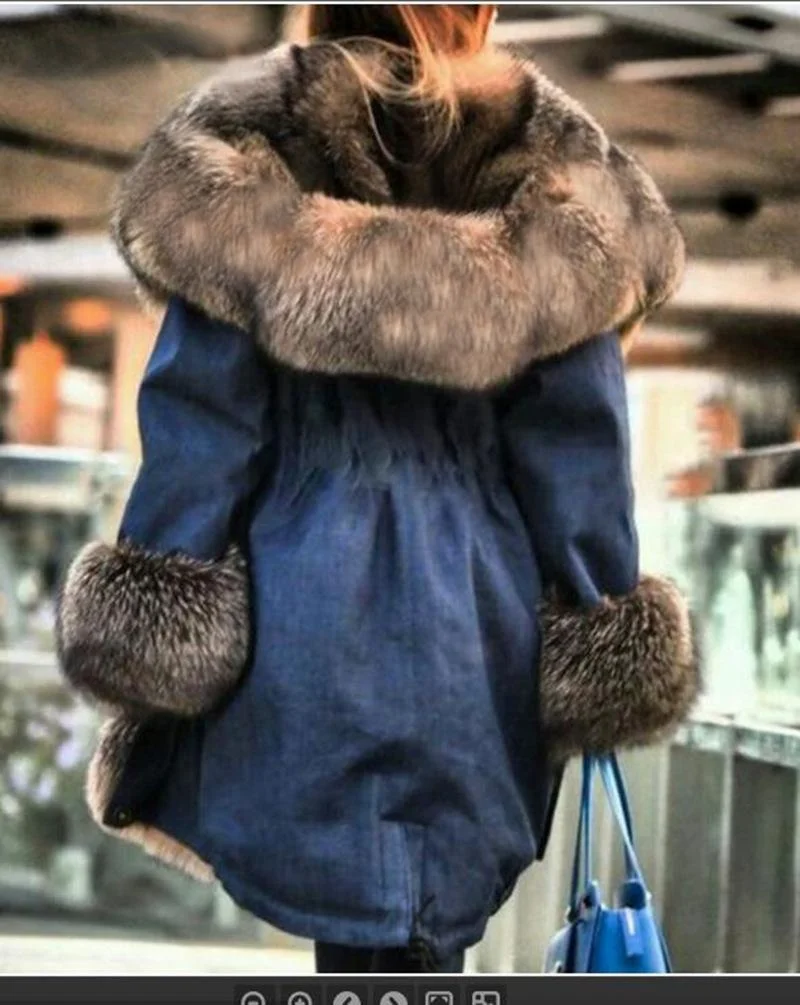 2021 теплая зимняя куртка Паркер с подкладкой из лисьего меха Высококачественная