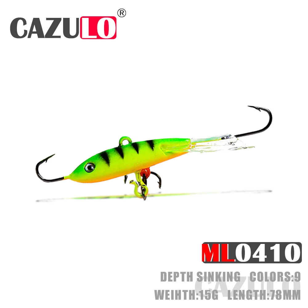 

Ice Fishing Bait Isca Artificial Weights 15g 78mm Balancers For Winter Fishing Accessories Sinking Peche A La Carpe Fish Leurre