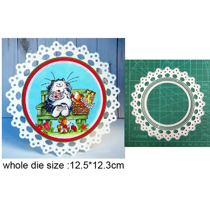 Новинка 2021 металлические Вырубные штампы Рождественский венок гирлянда