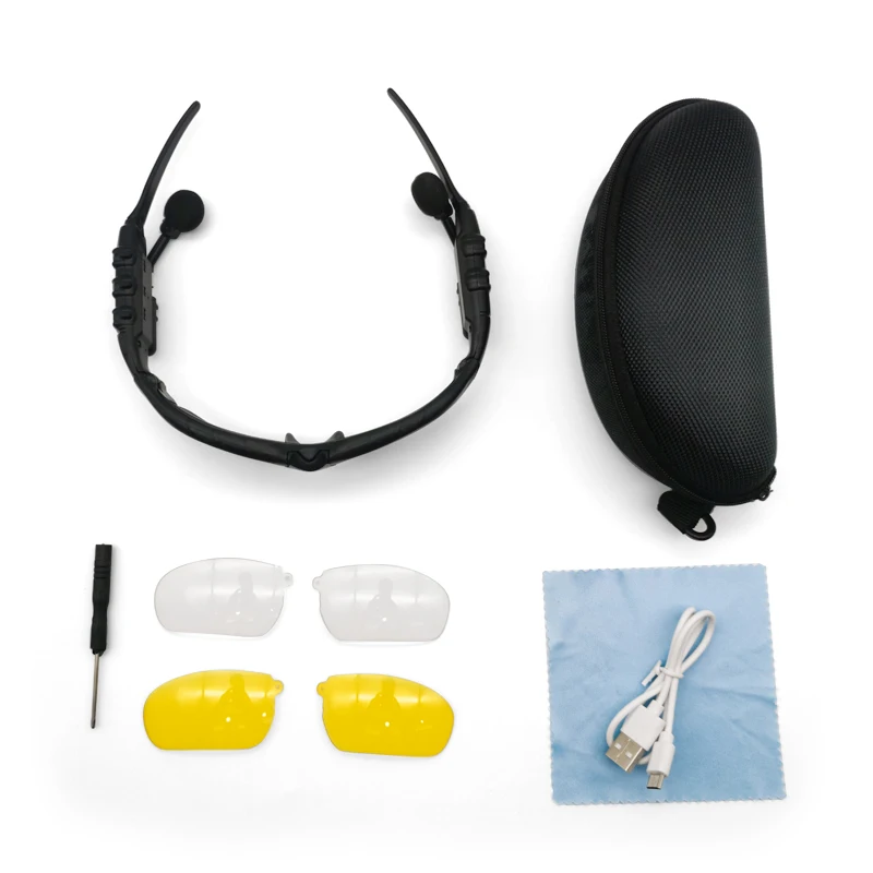 

Bluetooth Sunglasses Headphone Music Headset Earphone Sunglass for Climbing Fishing Driving Traveling Cycling Skiing Sun Glasses