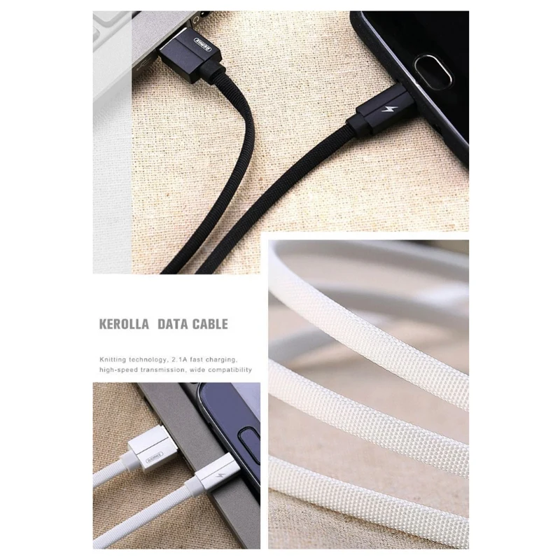 Remax Rc-094M 2.1A Corolla Usb плетеная проводка для быстрой зарядки данных Huawei / Millet Samsung Oppo Vivo