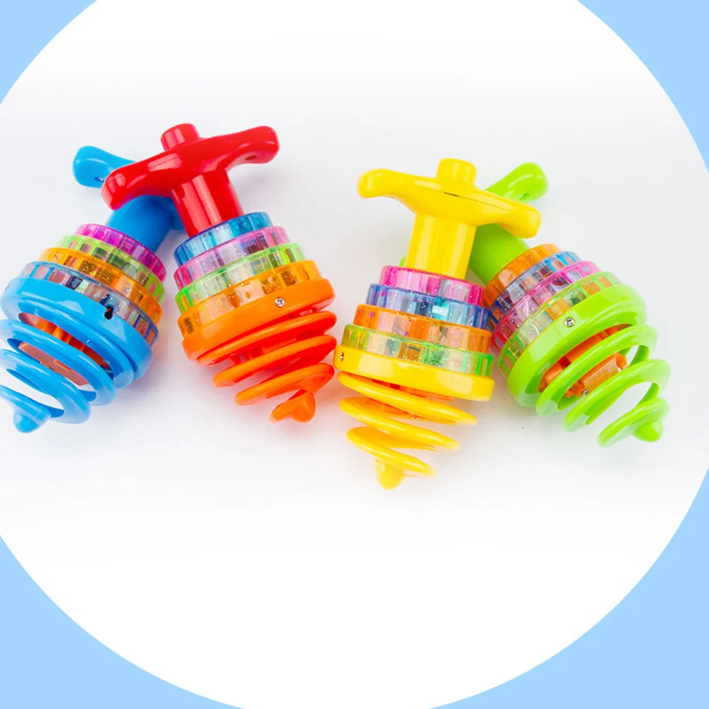 

2Pcs Kids Flashing Gyro Toys Creative Gyro Toys (Random Color)