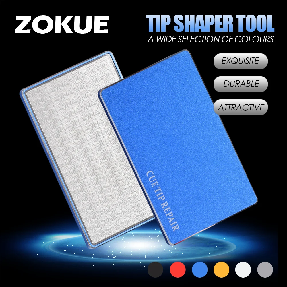 ZOKUE Алюминий сплав бильярдным кием наконечник ремонтная мастерская 6 цветов