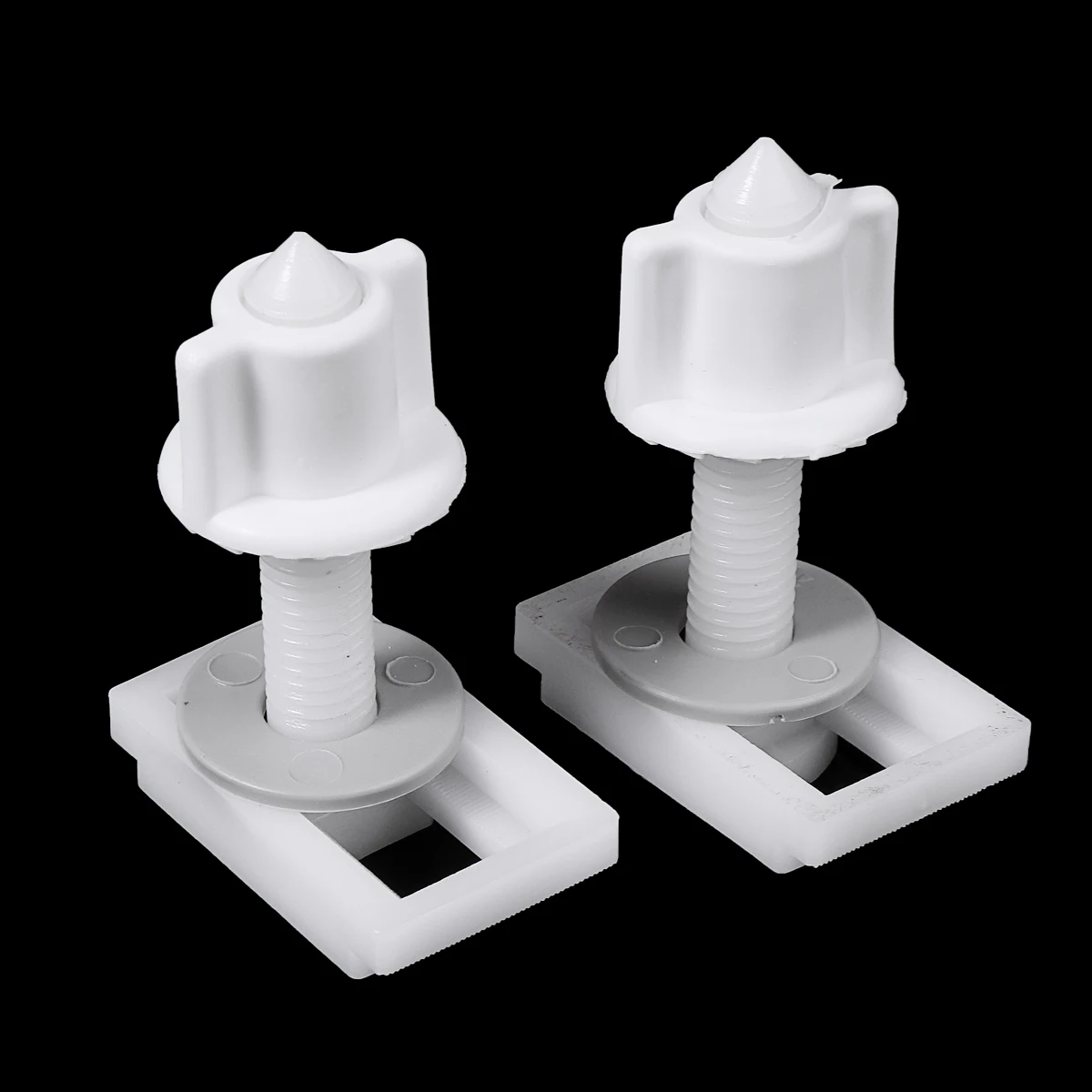 

1 Pair White PP Toilet Seat Hinge Bolts Toilet Repair Screws Easy Toilet Fixing Fitting Kit Repair Tool