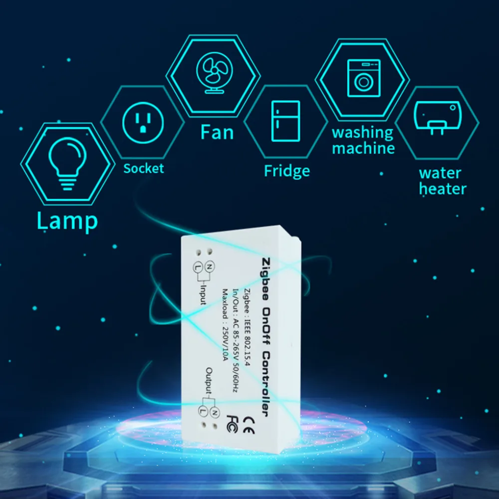 Умный практичный домашний Zigbee Интеллектуальный переключатель управления вкл/выкл, умный переключатель, приложение, дистанционное управление Alexa, переключатель голосового управления