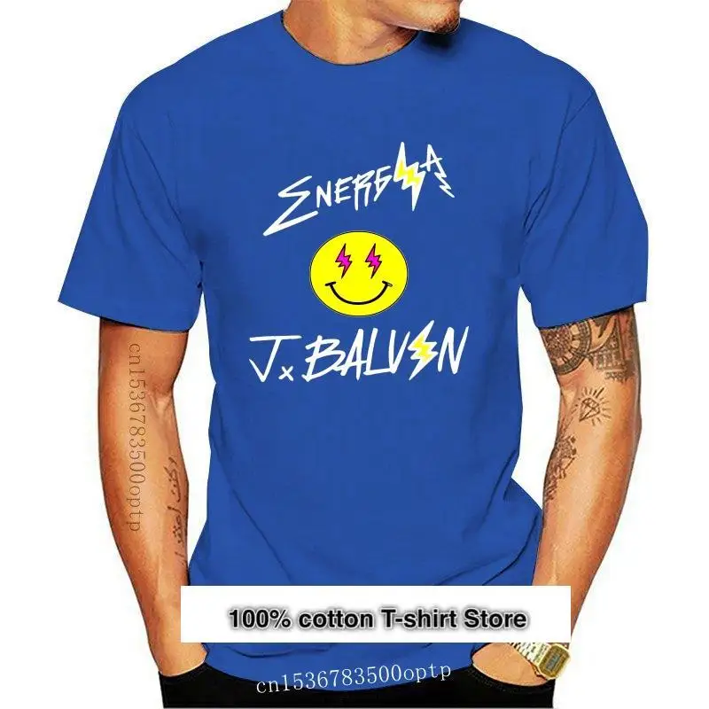 Camiseta de манга corta para hombre y mujer camiseta fresca J Balvin-Energy reggaeton maluma 2021 | Мужская одежда