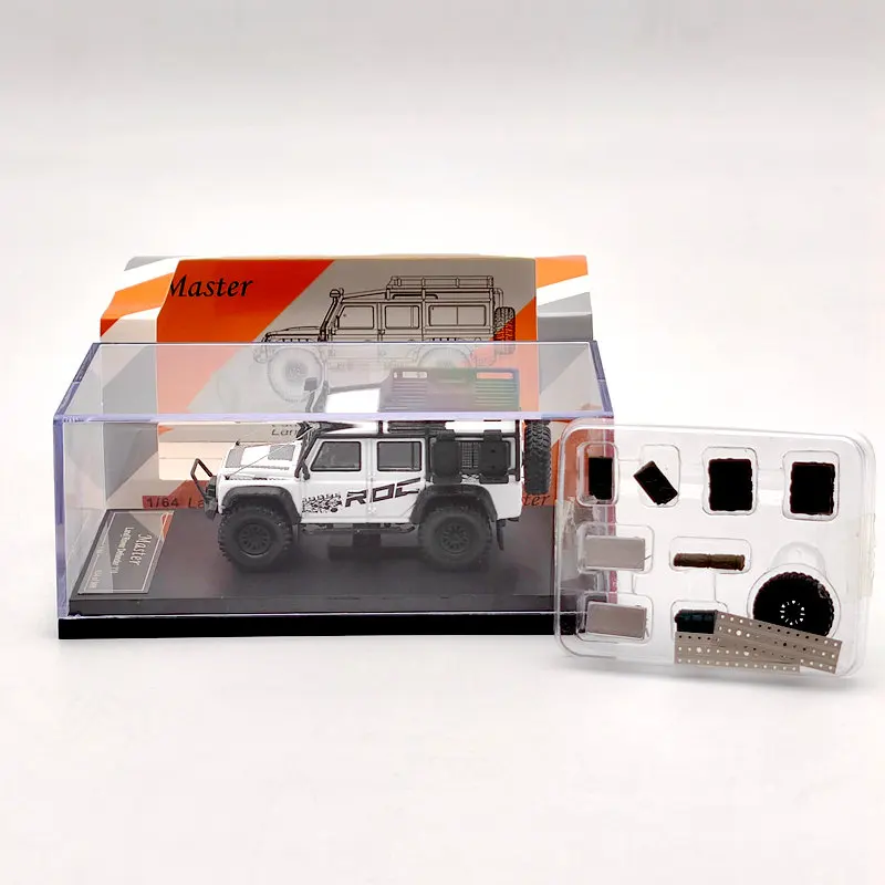 Мастер 1:64 La ~ R Defender 110 ROC большие колеса с чемоданом литые игрушки коллекционные