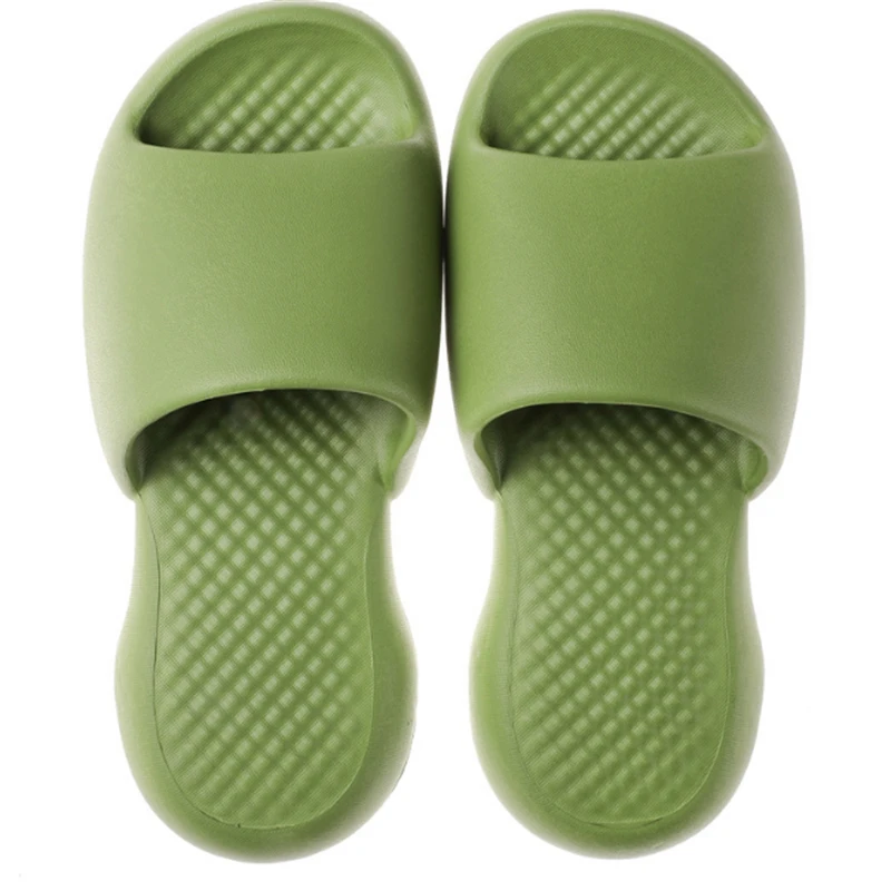 JIANBUDAN Home Slippers EVA Thick sole Women's Indoor Slippers Non-slip Bathroom shoes Summer Outdoor Slides Unisex shoes