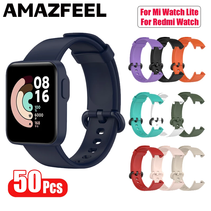 

Ремешок для часов XiaoMi Mi Watch Lite, силиконовый браслет для XiaoMi Redmi Mi Watch Lite, 50 лампочек