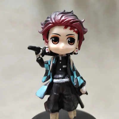 6 шт./партия Demon Slayer фигурка незуко зенитсу танджиро гиюу иносуке кююру Q Ver Kimetsu no