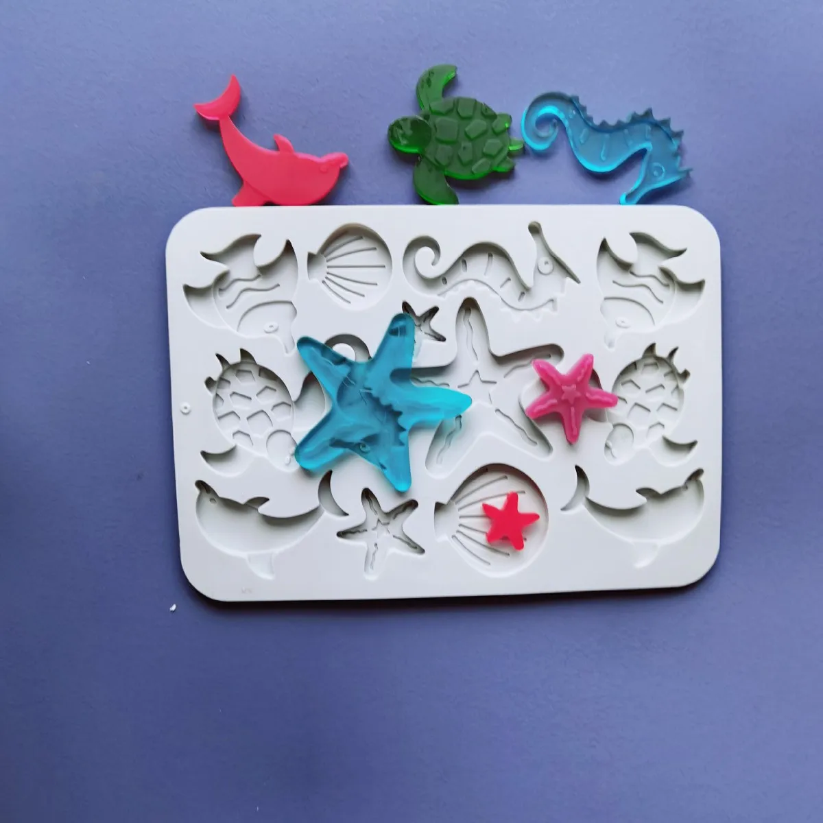 

New Silicone Cake Mold Creative Underwater World 3D DIY Handmade Biscuits Candy Chocolate Mould Mousse Decoration Baking Tools