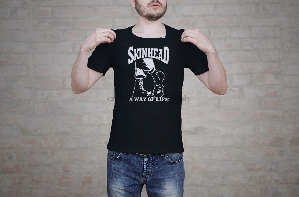 2018 Новая модная брендовая одежда футболка Skinhead-Mod-ска-скутер с круглым вырезом -