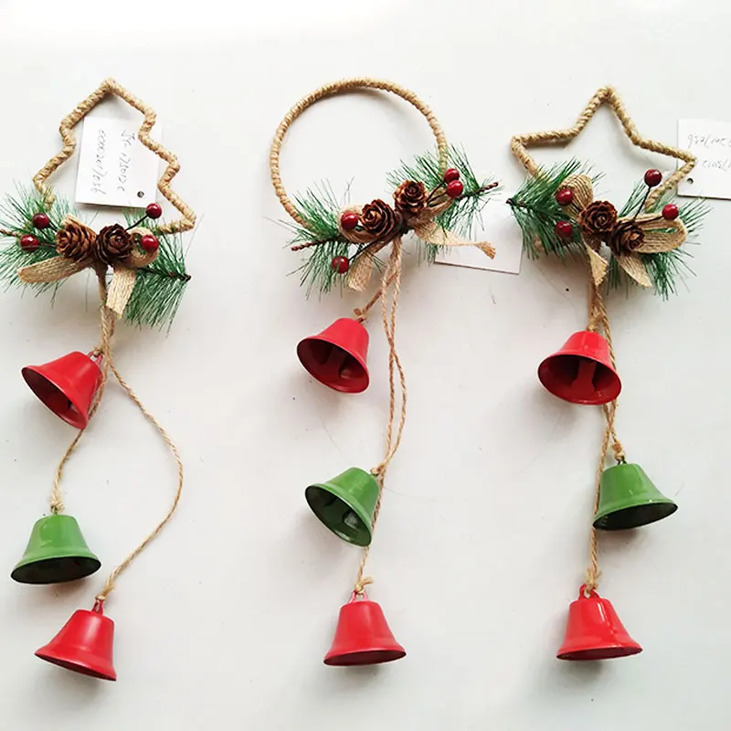 

Retro Bells Christmas Tree Decoration for Home Christmas Bell Hanging Ornaments New Year 2021 Home Decor Festival Party Supplies