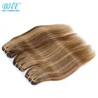 BHF 100% человеческие волосы прямые европейские Реми натуральные волосы уточные 100 г рояльный цвет человеческие волосы для наращивания