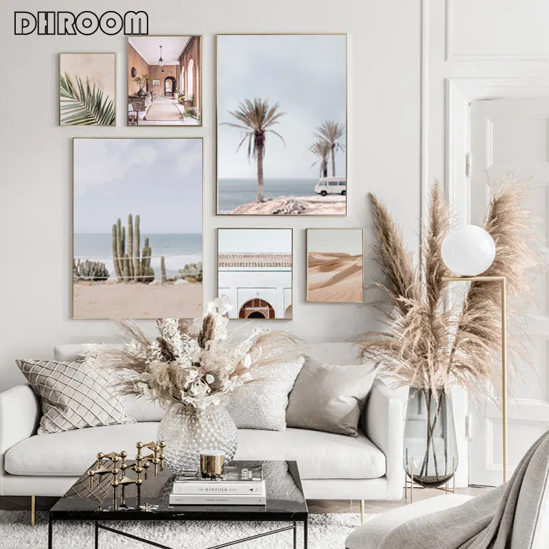 

Morocco Print Islamic Canvas Painting Bohemian Retro Poster Boho Wall Art Print Decorative Picture Living Room Decor