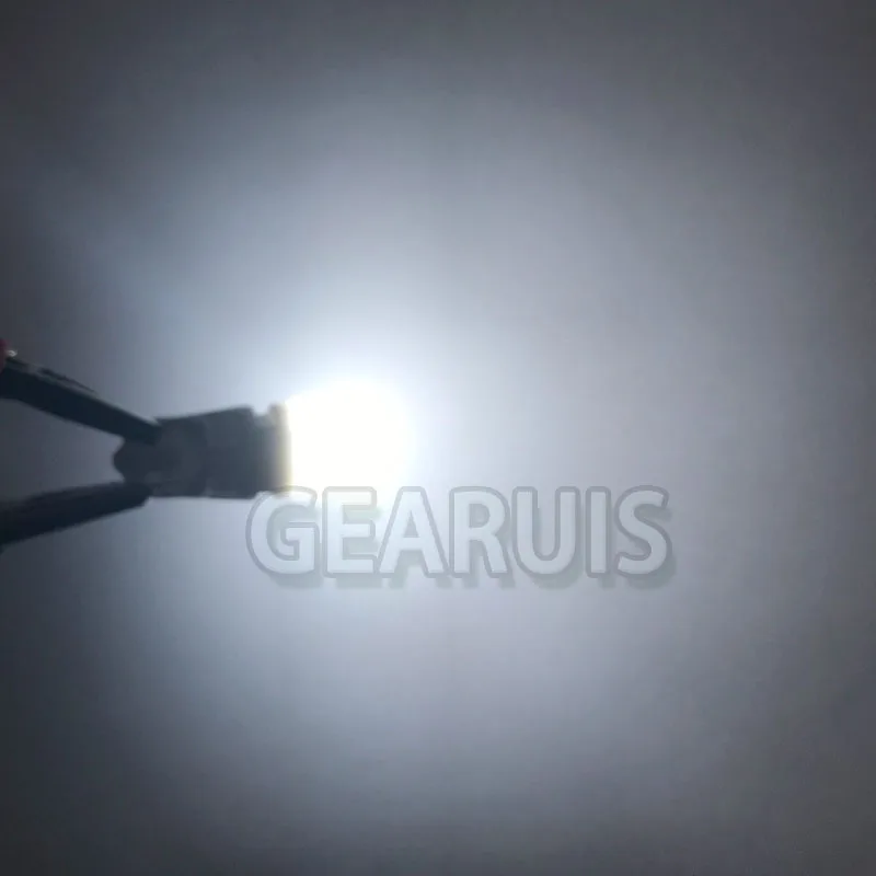 100 шт. T10 керамика 3 SMD 2835 светодиодные противотуманные линзы круглые 40MA габаритные