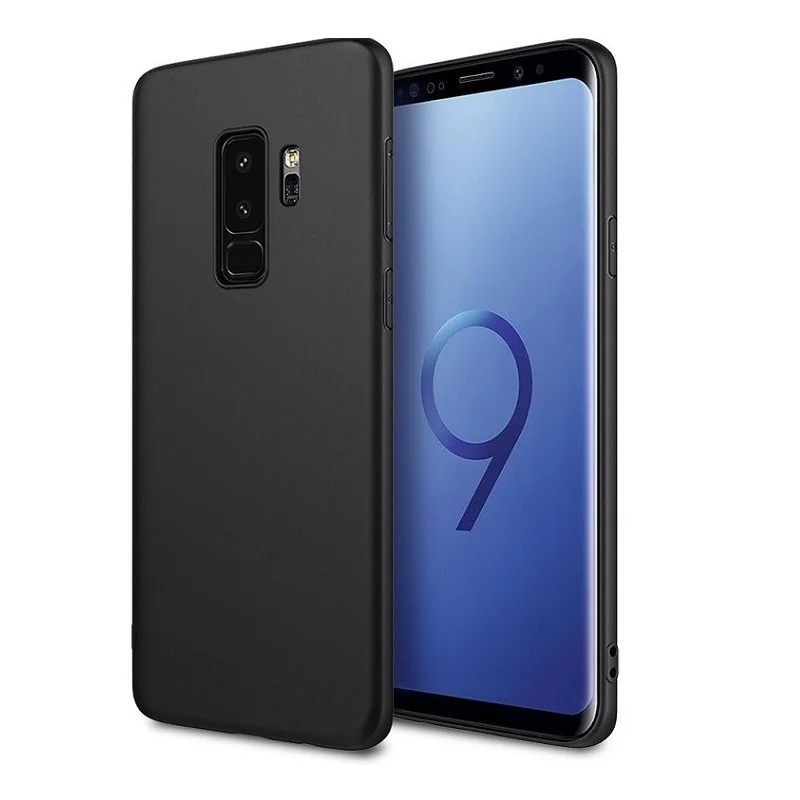 Черный чехол для телефона Samsung Galaxy S9 S8 Plus S6 S7 Edge тонкий матовый мягкий силиконовый